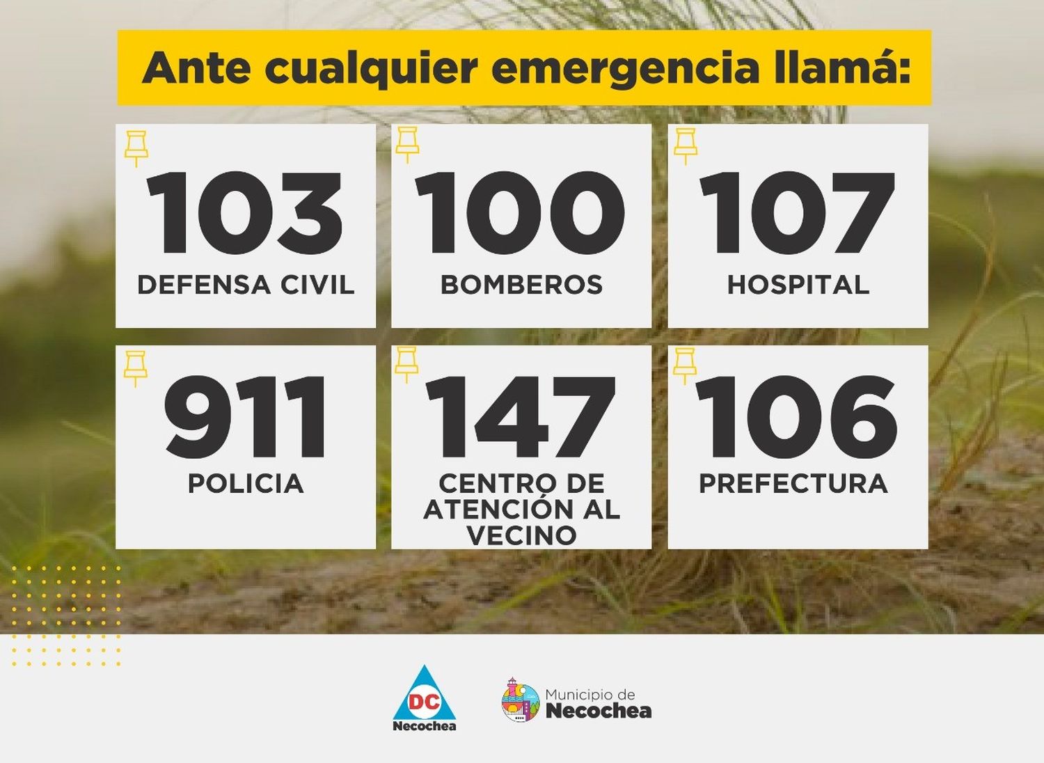 defensa civil numeros emergencias