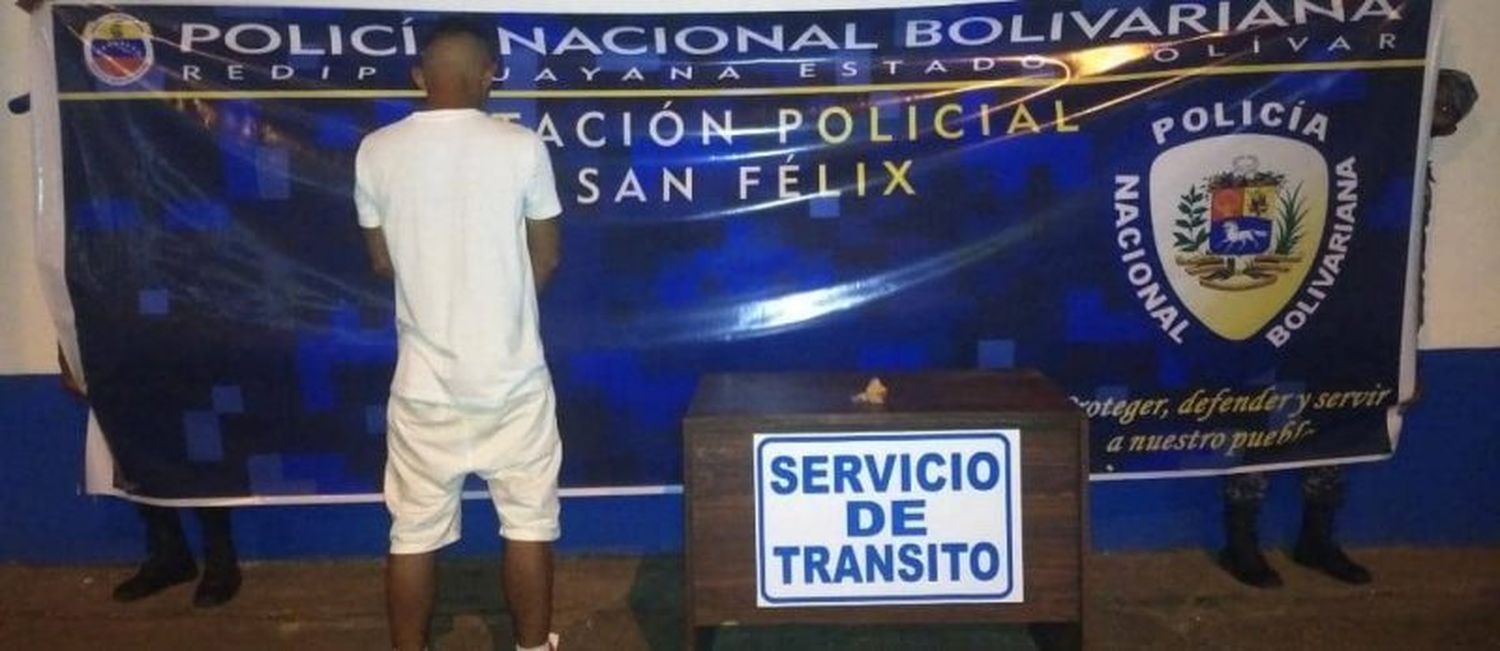 Lo agarraron con gramos de oro encima, los llevaba en un recipiente sintético