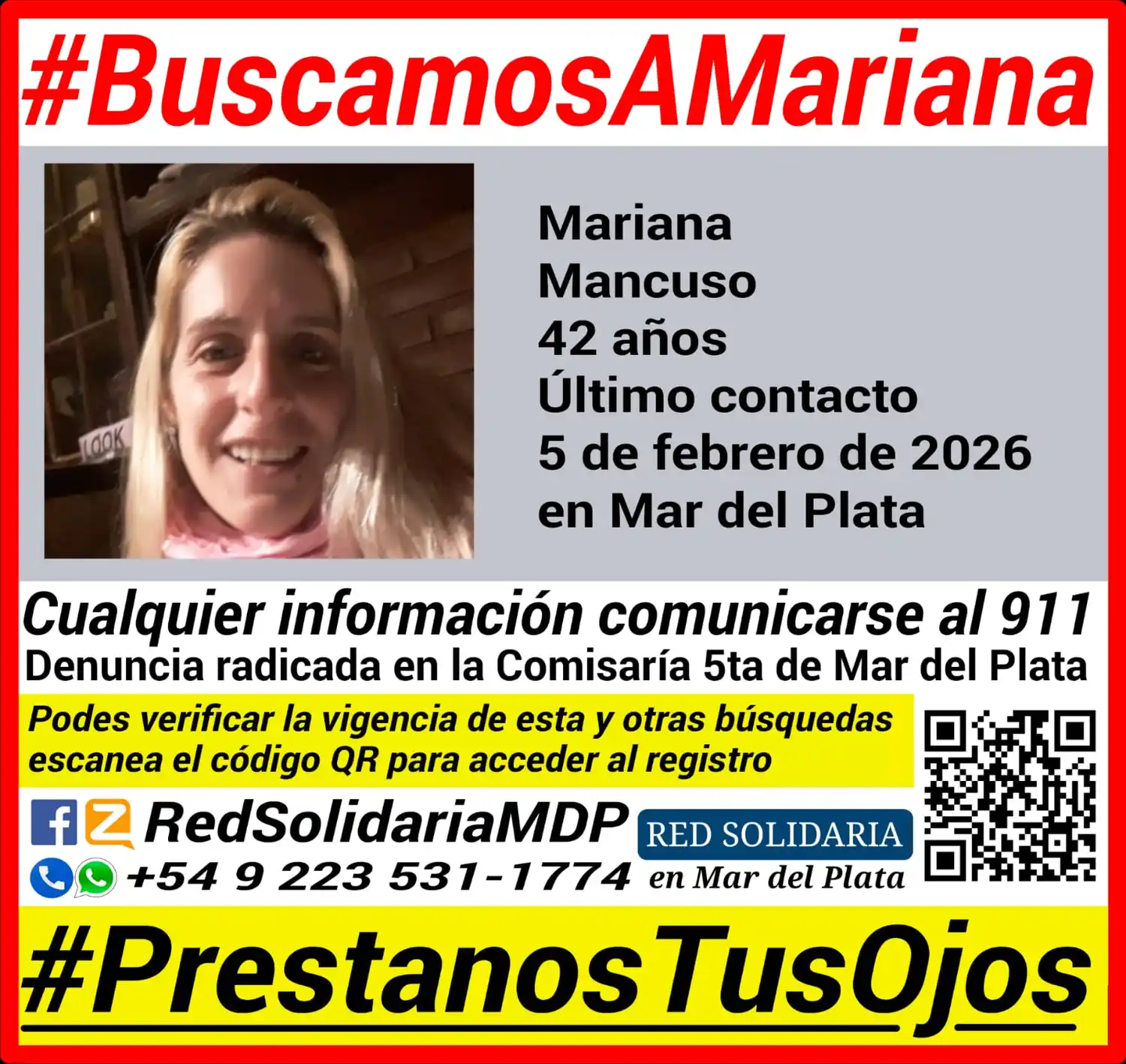 Se fue a la cancha el sábado y no regresó: desesperada búsqueda de una mujer en Mar del Plata - Image 2