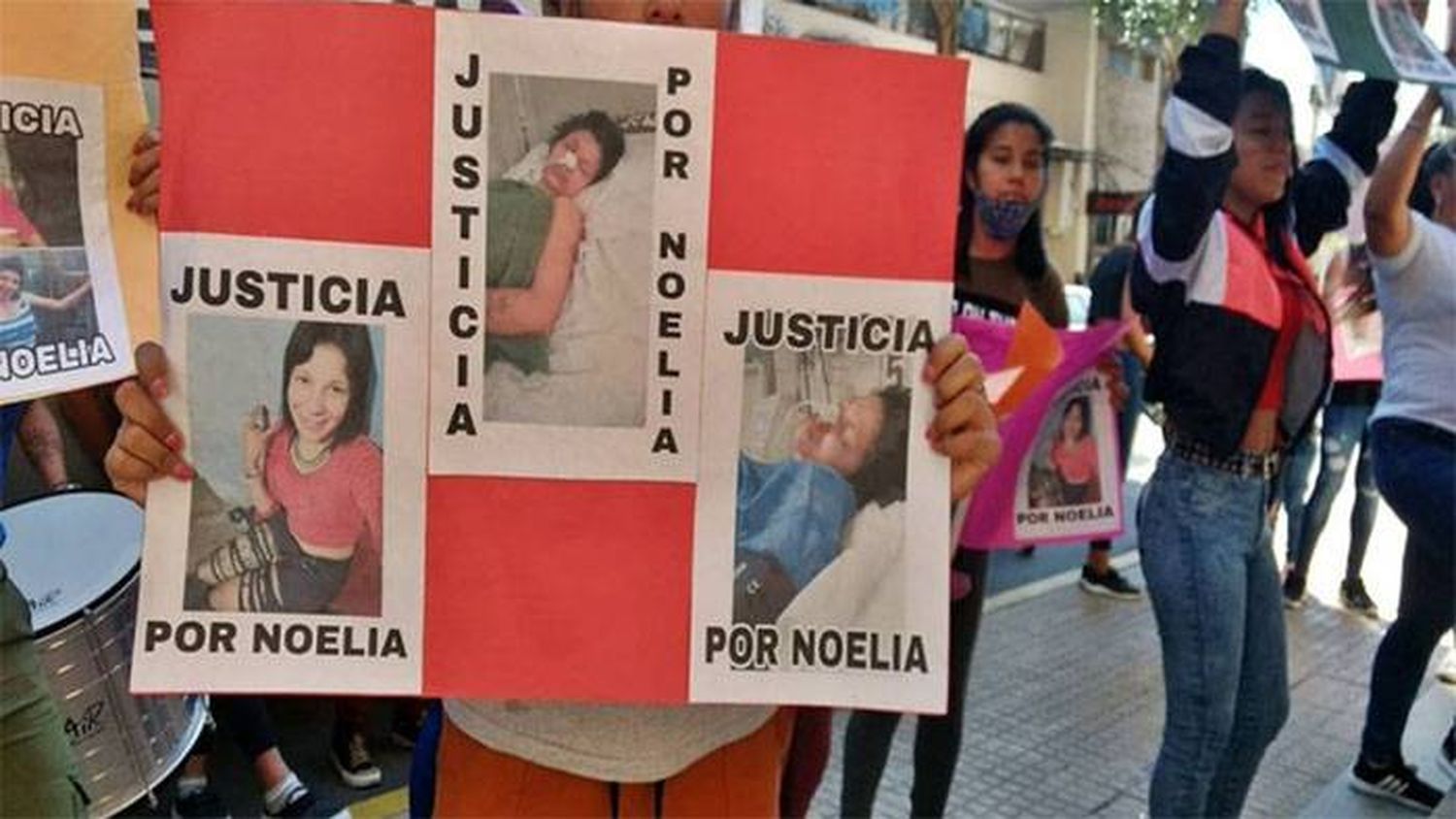 Tercera marcha por justicia para  el caso de Noelia quien sigue internada