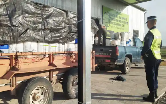Se interceptó otro cargamento ilegal de envases vacíos de fitosanitarios