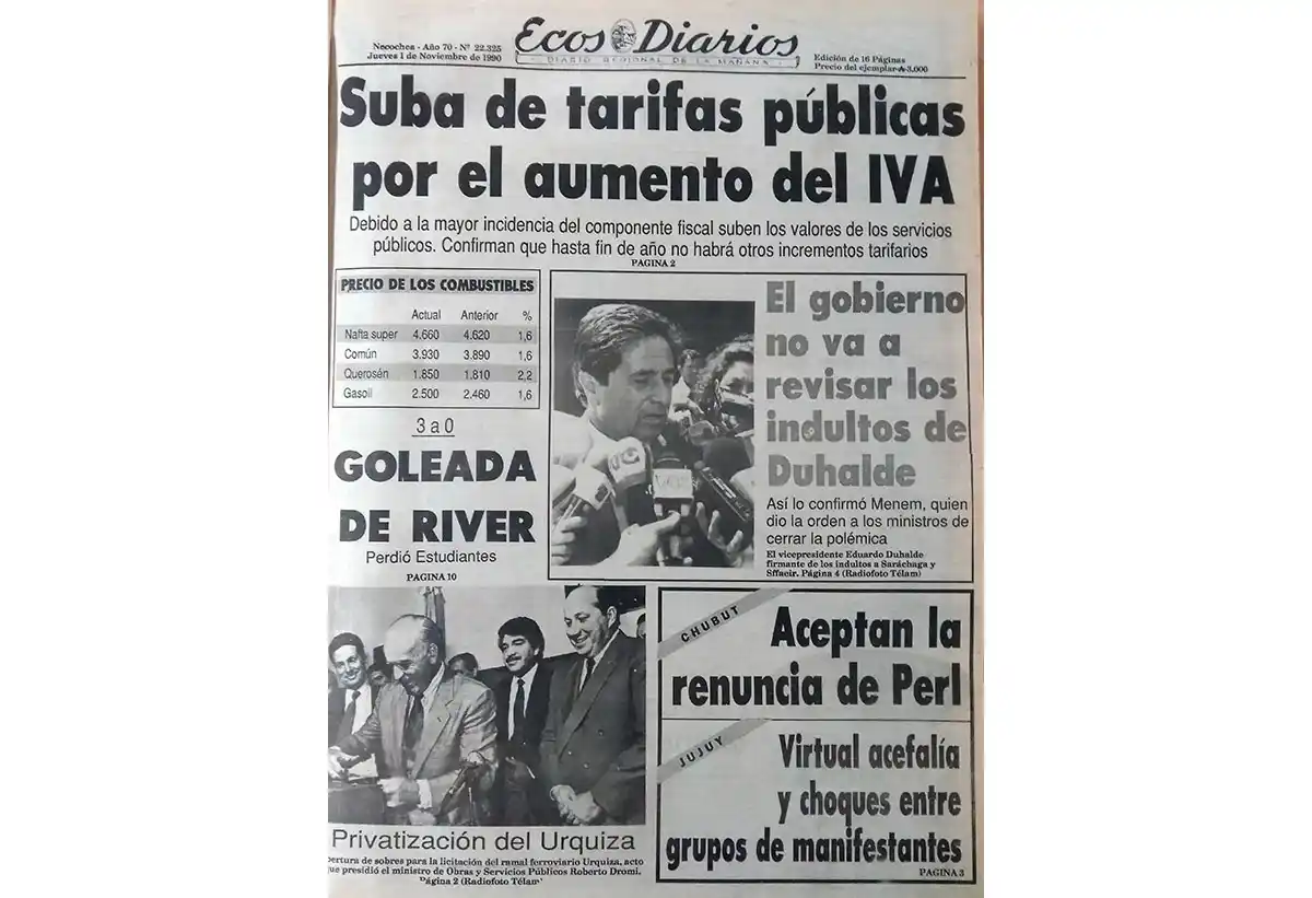 Jueves 1 de noviembre de 1990