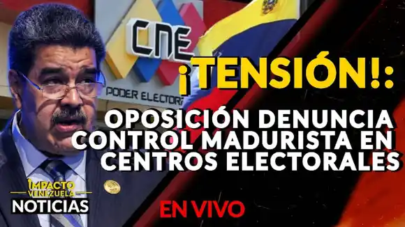 ¡TENSIÓN!: oposición denuncia control madurista en centros electorales – VIDEO
