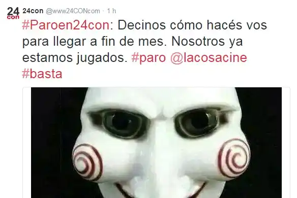 Paro en el diario 24CON por falta de pago de sueldos 