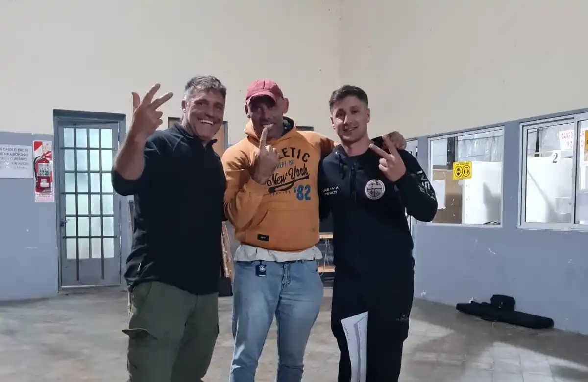 El podio del Nocturno. De izquierda a derecha: Walter Esbensen, Omar Cappelluti y Alejandro Urban