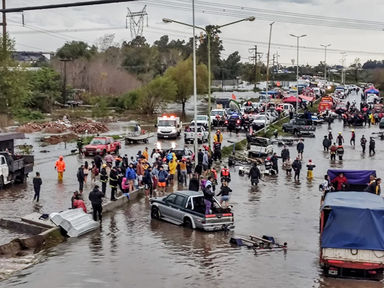 Zárate y Campana fueron las zonas más afectadas por el temporal del fin de semana.