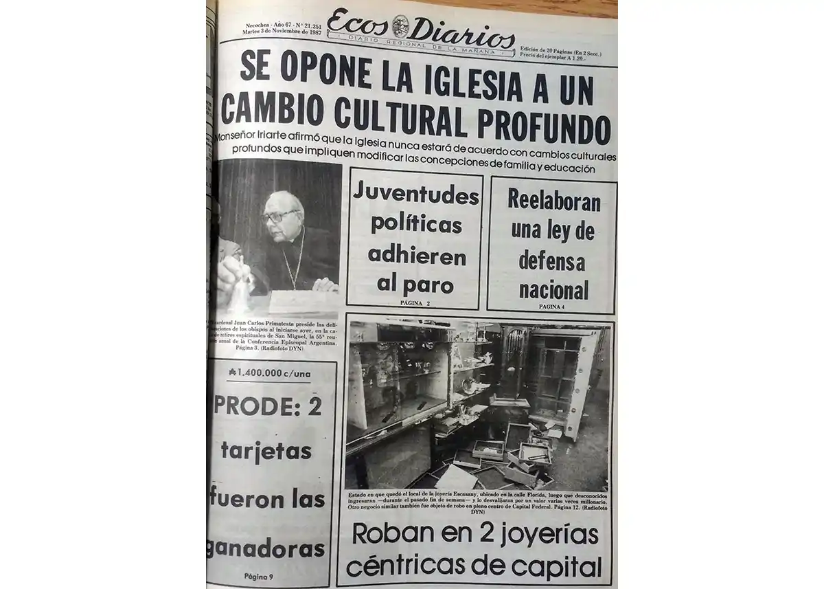 Martes 3 de noviembre de 1987