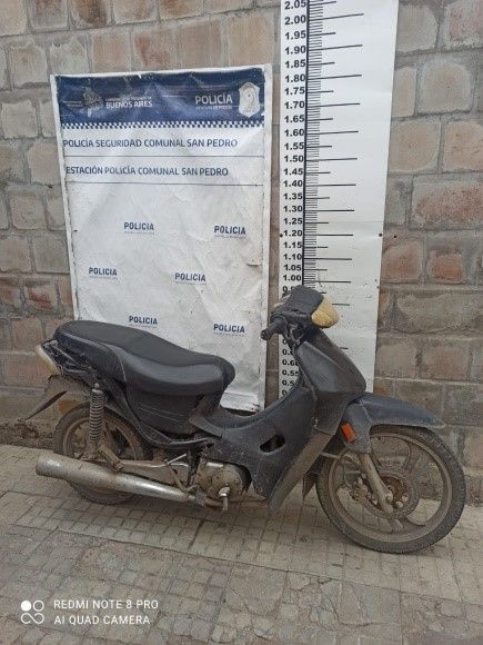 Recuperaron una moto robada en 2018