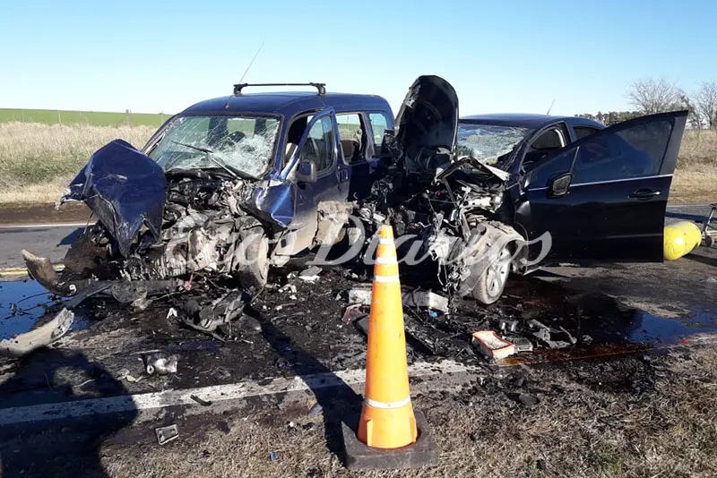 Choque frontal: otra muerte