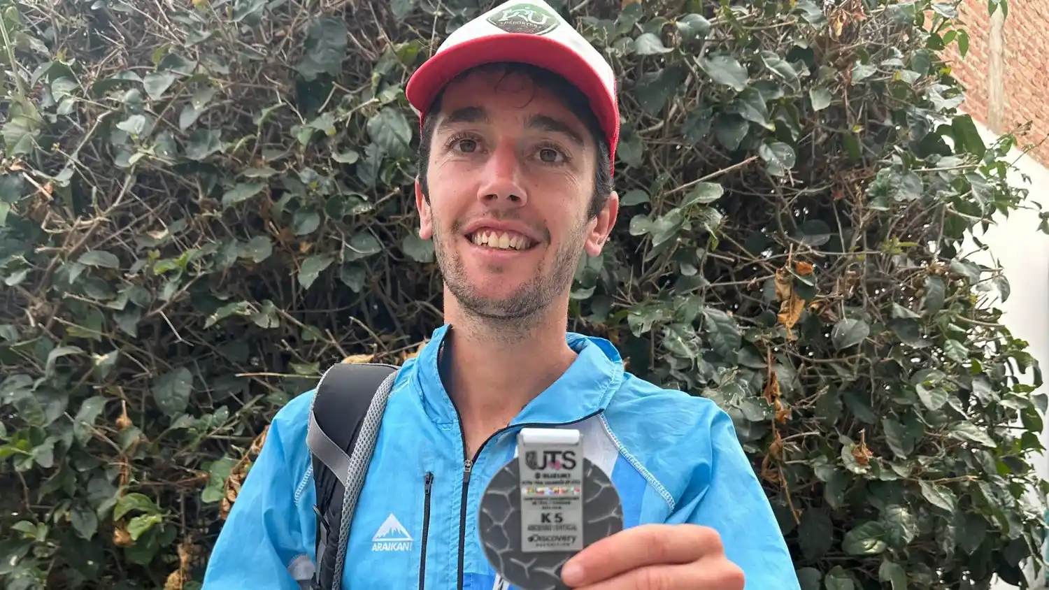 Redolatti, con su medalla en Bolivia.