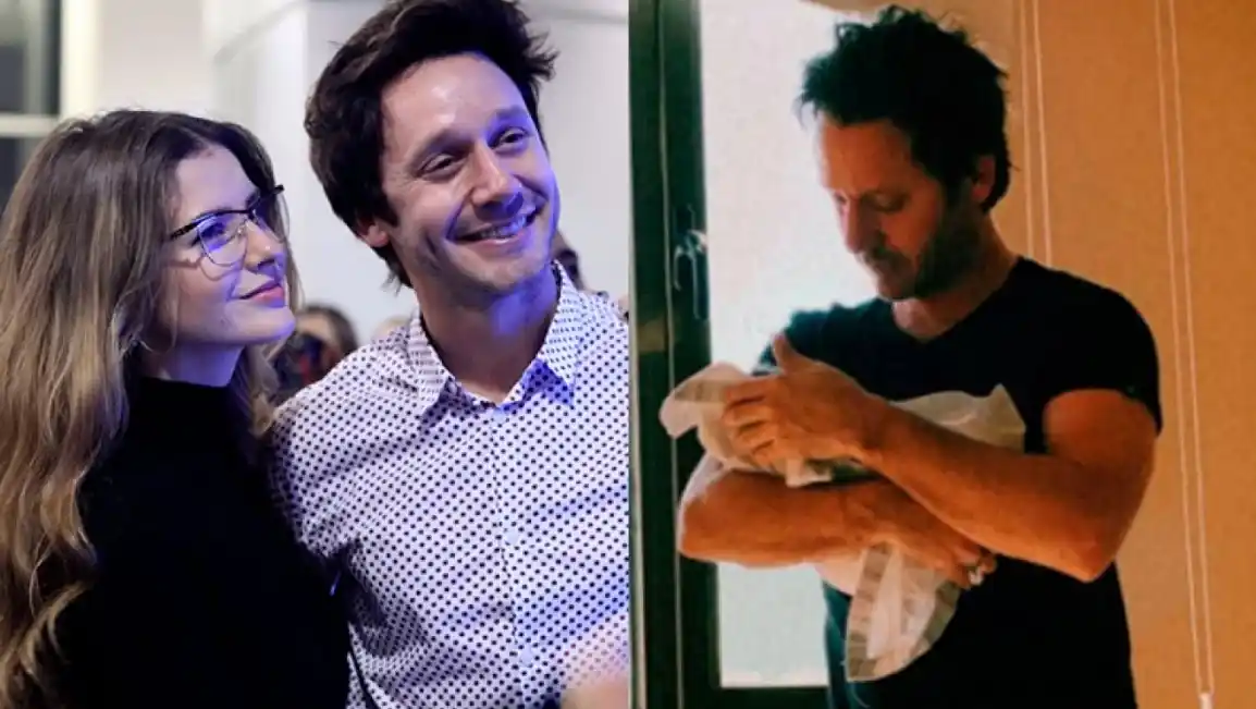 Vicuña compartió la primera foto con su bebé recién nacido junto a China Suárez