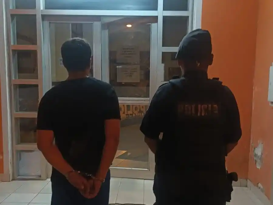 El ladró fue trasladado a sede policial.