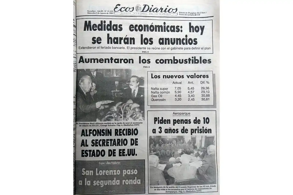 Miércoles 3 de agosto de 1988