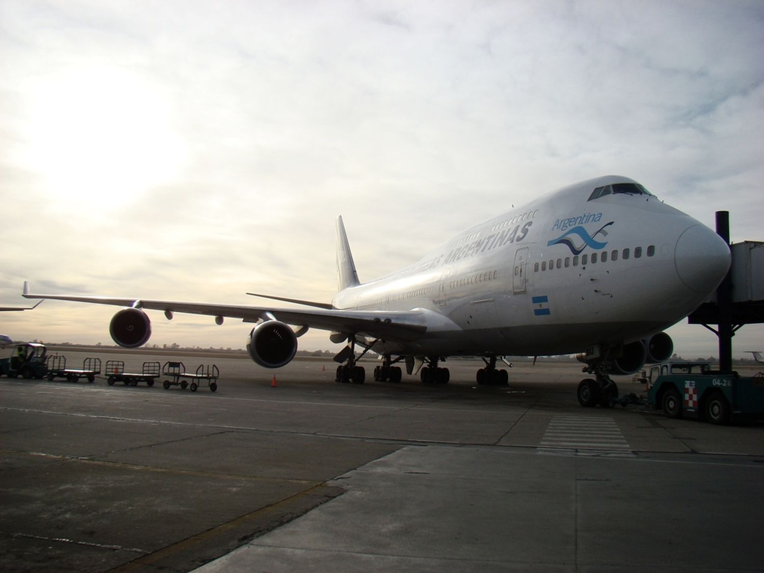 Aeropuertos argentinos que alguna vez recibieron a un 747