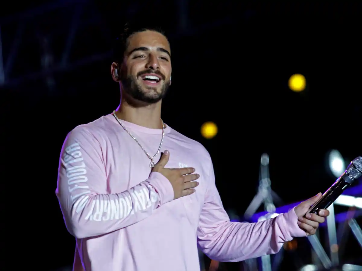Maluma se maravilló con el Glaciar Perito Moreno y juntó una multitud en la Fiesta Nacional del Lago