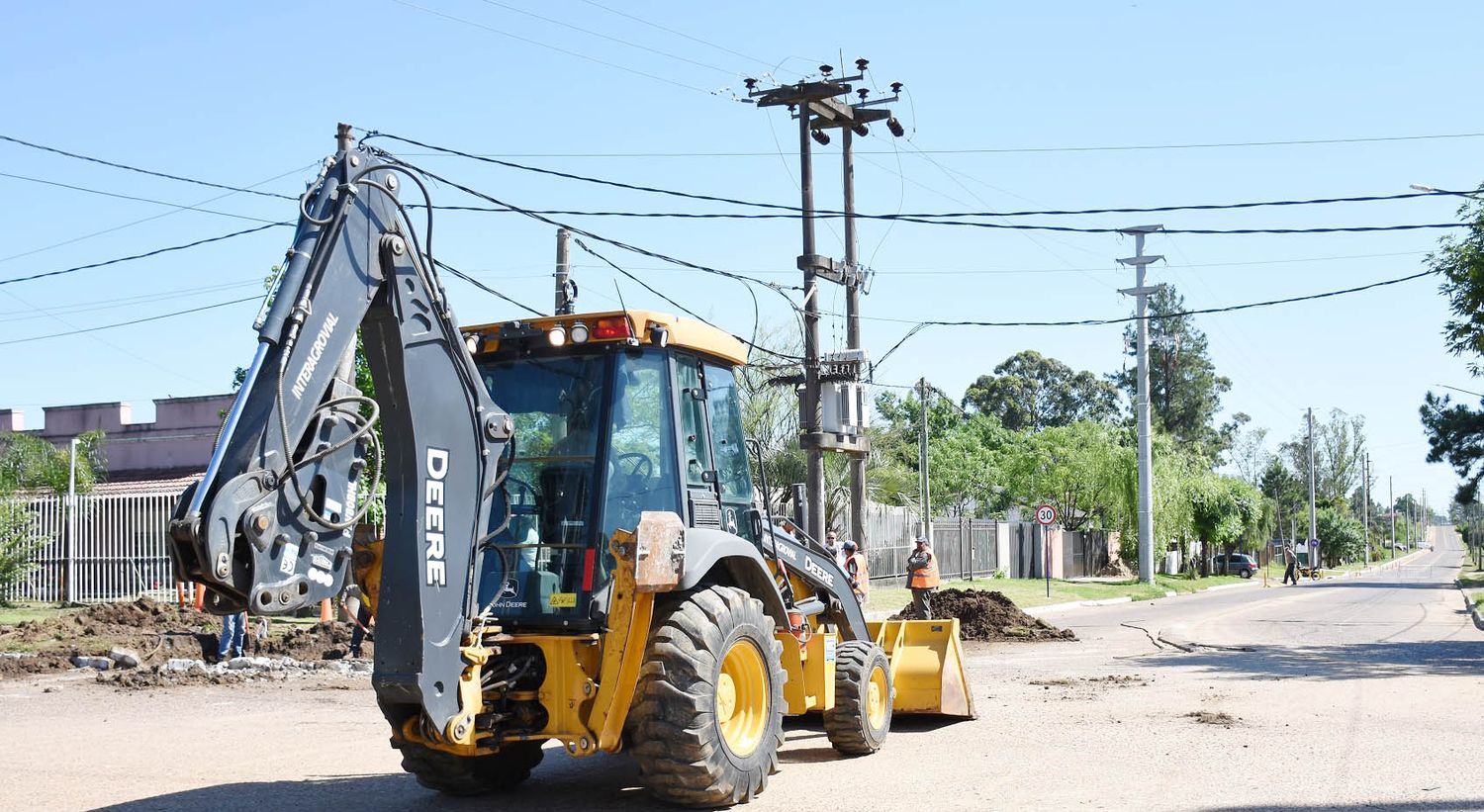 Trabajos en calles y avenidas