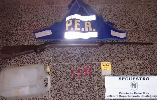 Violencia de género: un hombre detenido y una escopeta secuestrada 