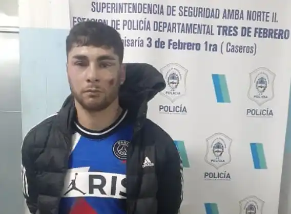 Detuvieron al ex River Ezequiel Cirigliano en un intento de robo en Caseros