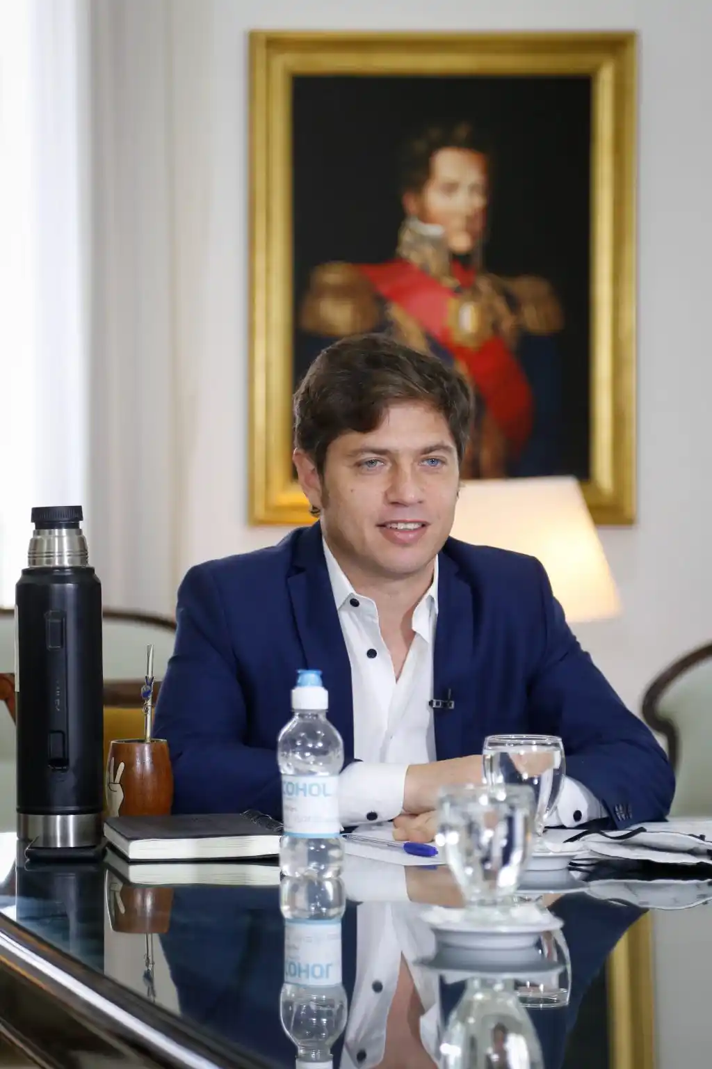 Kicillof rechazó las agresiones  al Presidente y destacó la  campaña de vacunación