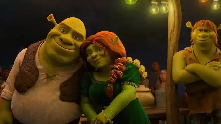 El nuevo aspecto de Shrek y sus amigos se mantiene en el tráiler, pese a las críticas que surgieron cuando se revelaron los primeros diseños de la película.(Dreamworks)