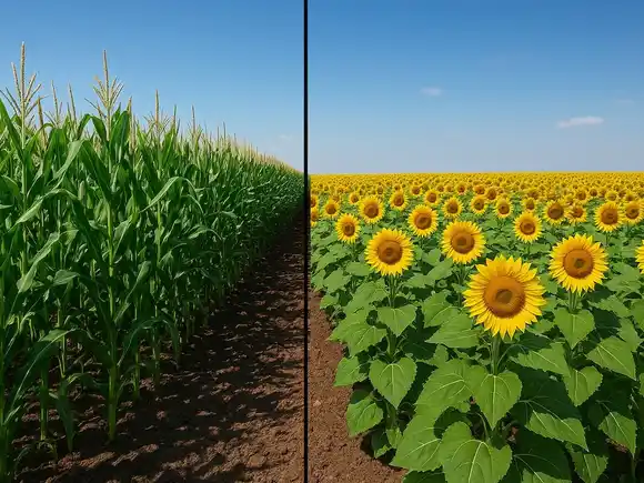 Las lluvias demoraron la siembra de girasol y la cosecha de maíz