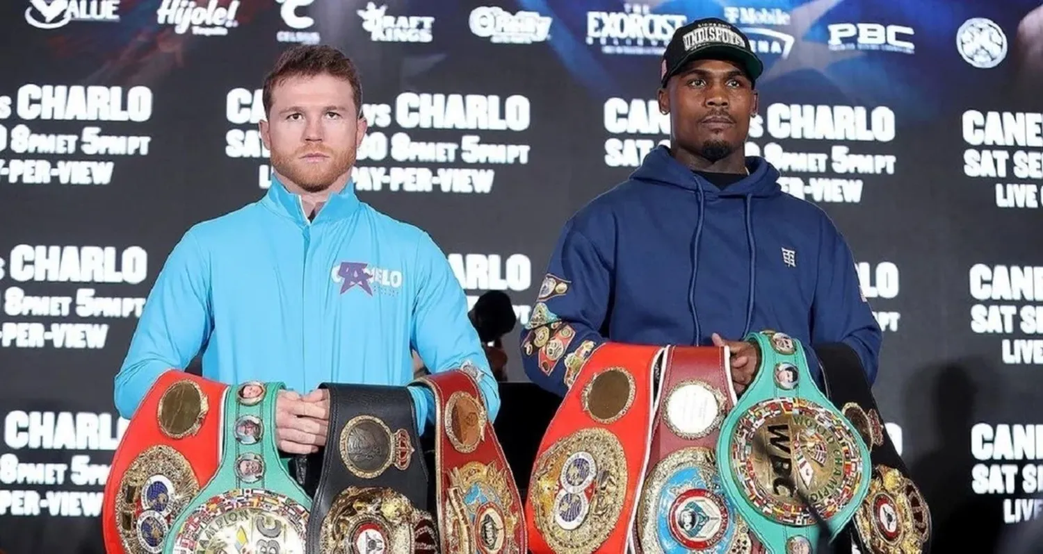 El mexicano Saúl "Canelo" Álvarez y el estadounidense Jermell Charlo.