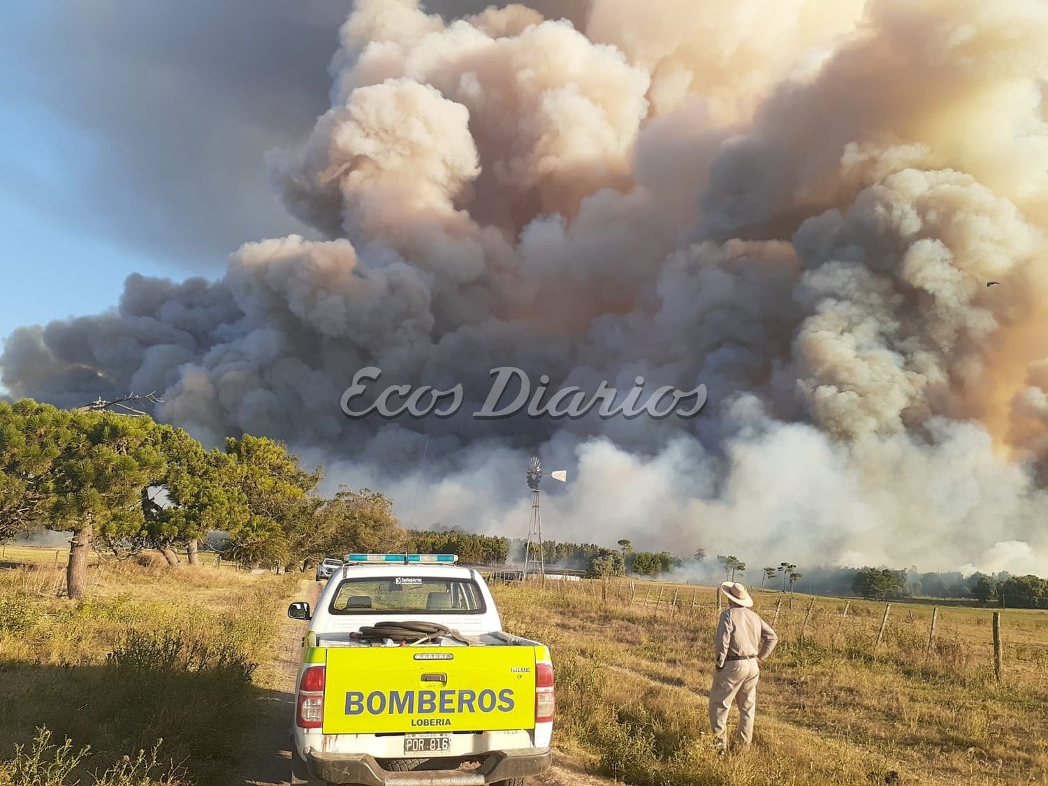 Incendio proveniente a Moromar