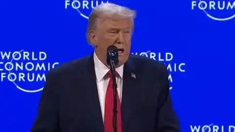 Donald Trump habló en Davos.
