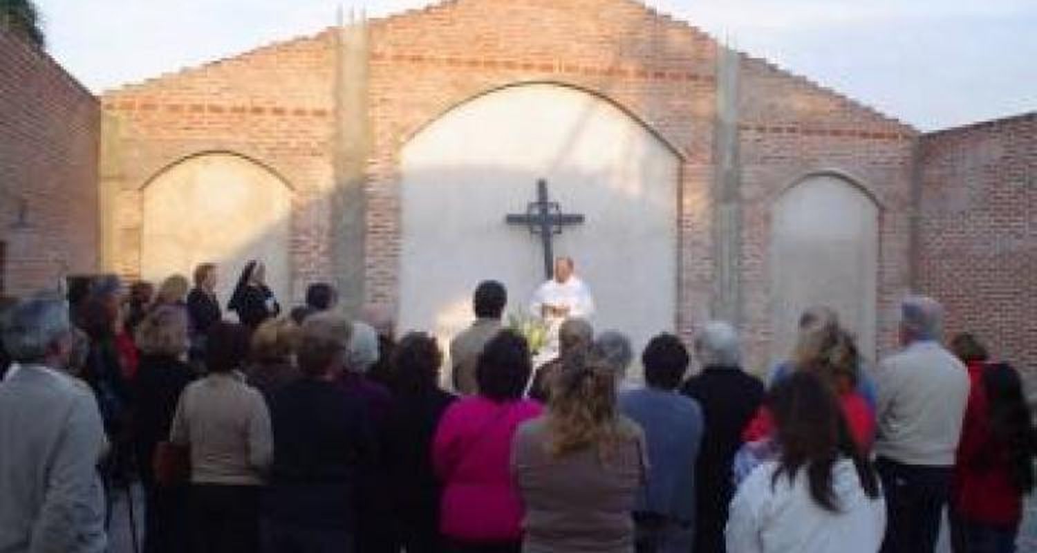 Colocación de la cruz