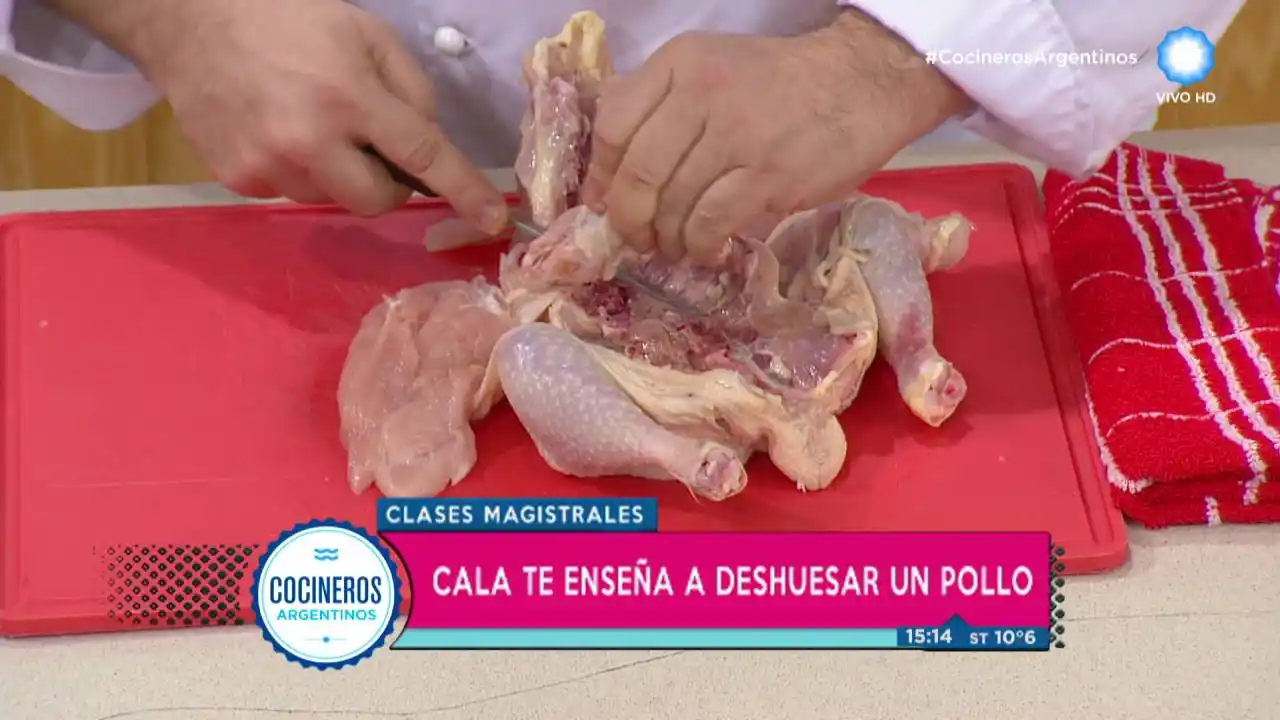 Aprendé a dehuesar un pollo para estas fiestas