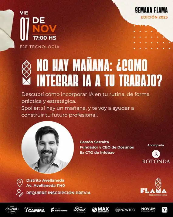 Charla en el marco de Flama para integrar la IA de forma estratégica