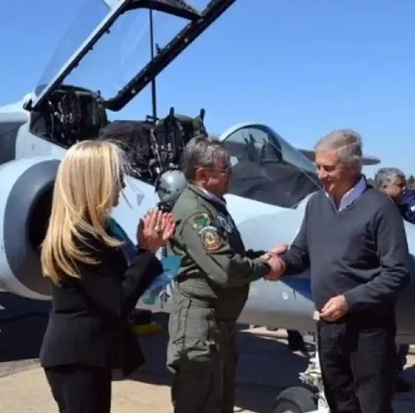 La Fuerza Aérea recibió un nuevo Pampa III para Tandil. Foto: Infobae