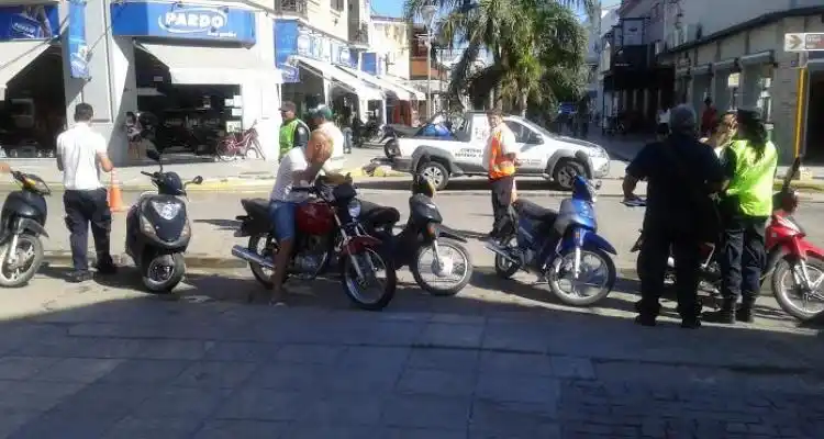 Tránsito: Secuestraron 18 motocicletas