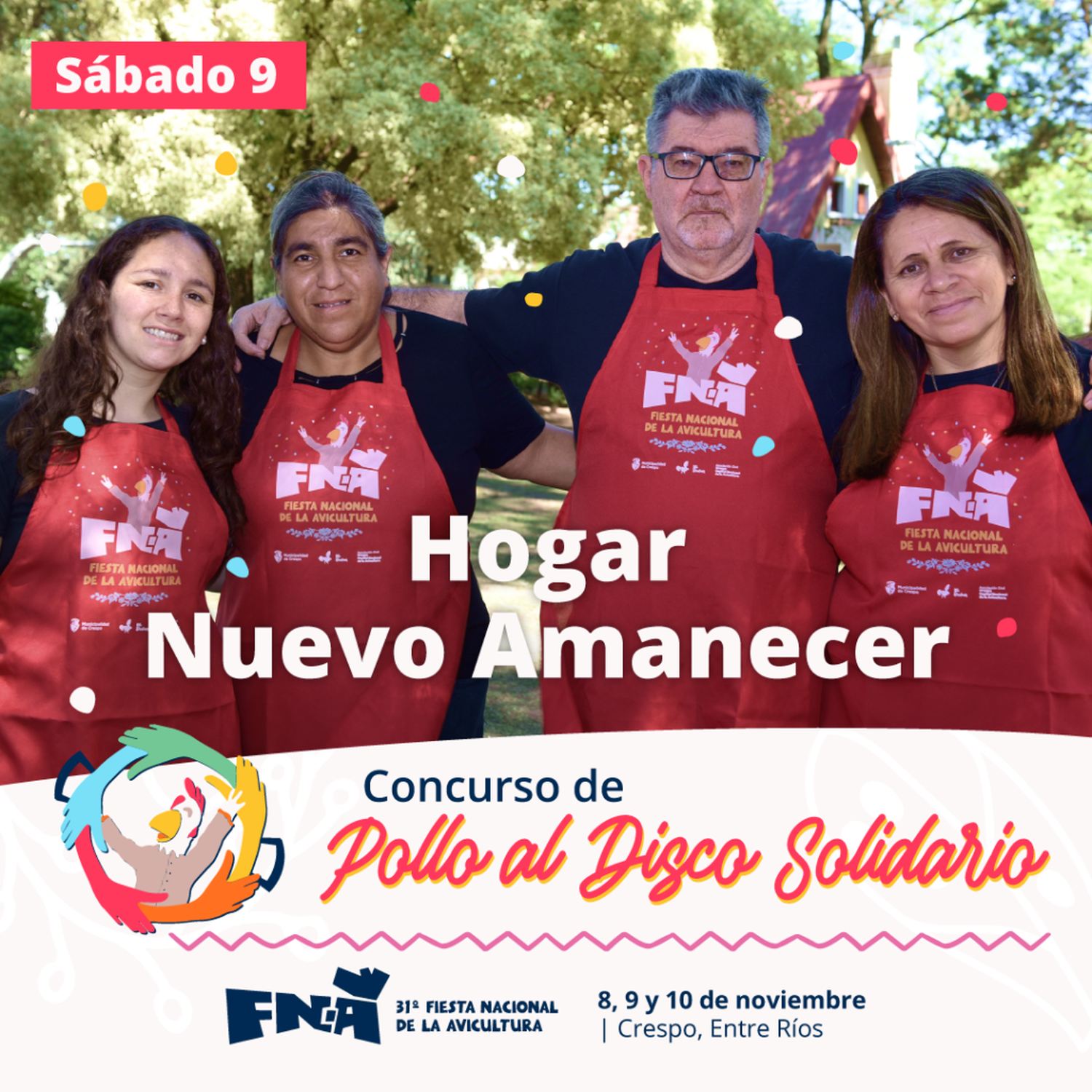 Pollo al disco solidario FNA 2024