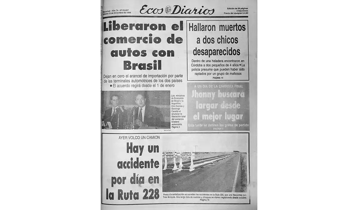 Sábado 10 de diciembre de 1994