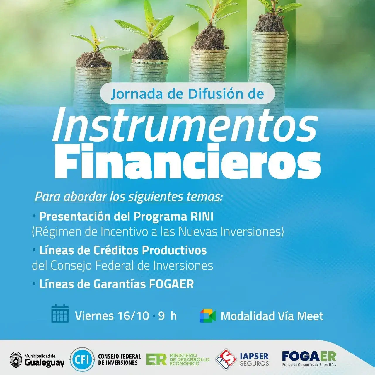 Gualeguay: realizarán una jornada virtual sobre financiamiento y beneficios para el sector productivo