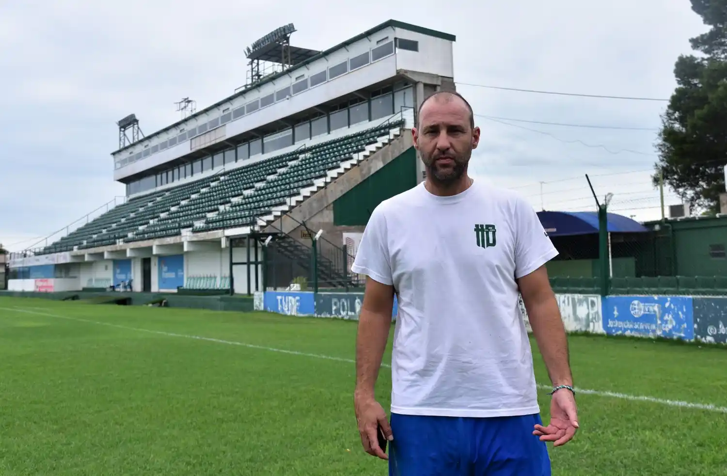 El presidente de Sportivo Belgrano, Juan Manuel Aróstegui