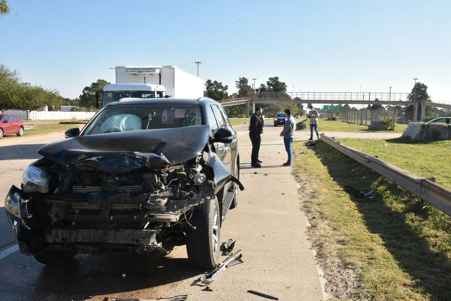 El senador Pirola tuvo un accidente  automovilístico