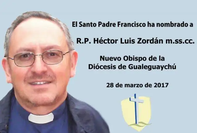 R.P. Héctor Luis Zordán fue nombrado ayer por el Santo Padre
