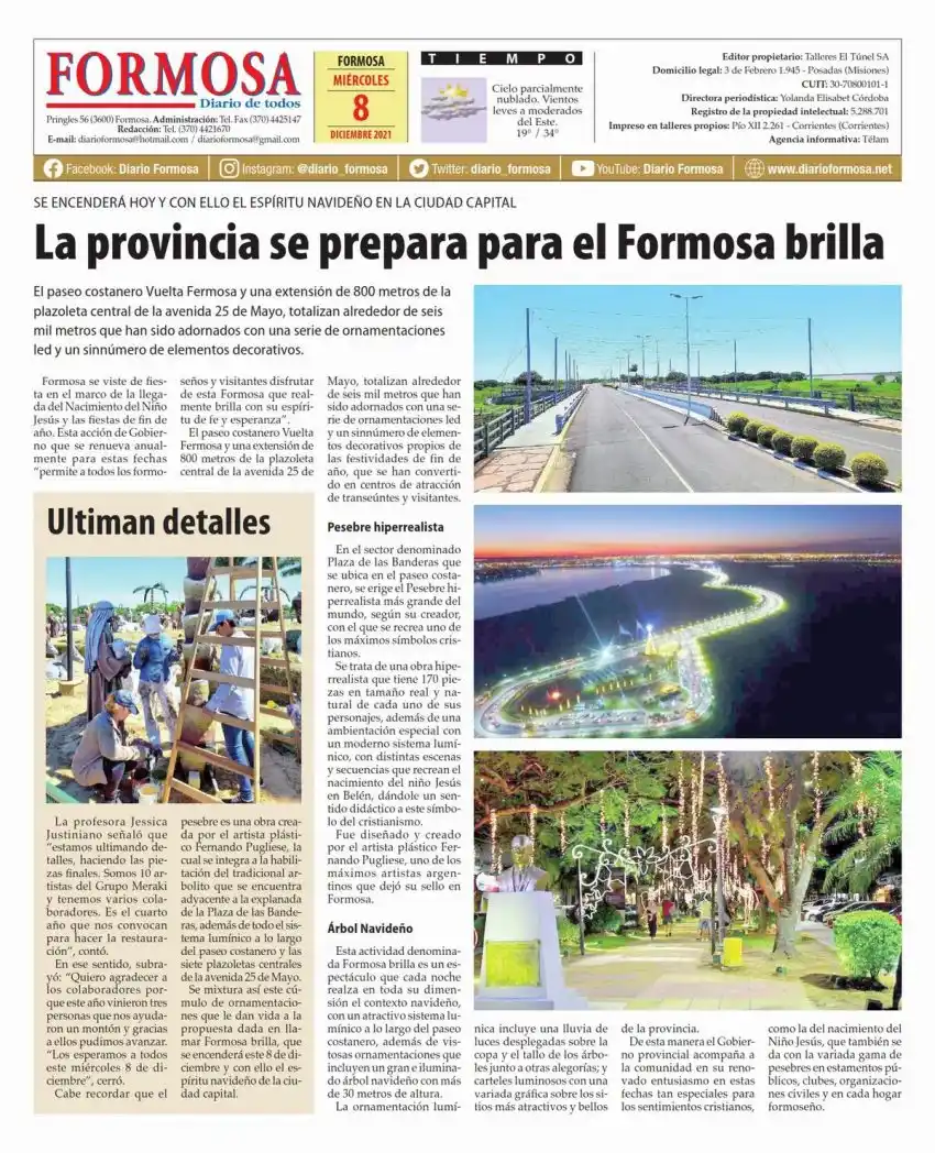 Tapa y Contratapa 8 de diciembre de 2021