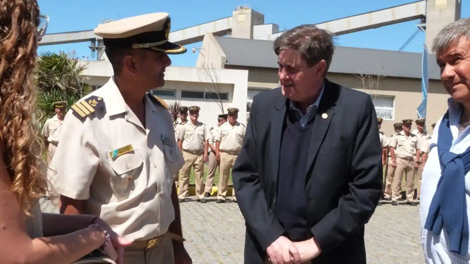 Recambio. De autoridades en la Prefectura de Puerto Quequén