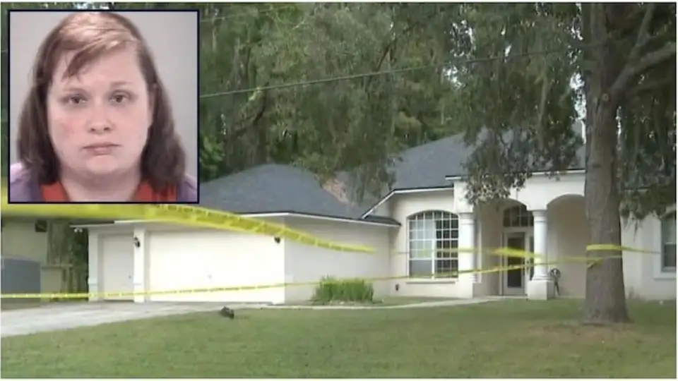 Justine Eve Mroz fue detenida ya acusada de homicidio por la muert de su hijo.