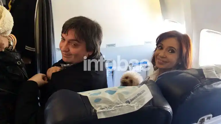 Cristina viajó a Santa Cruz en un vuelo de Aerolíneas Argentinas