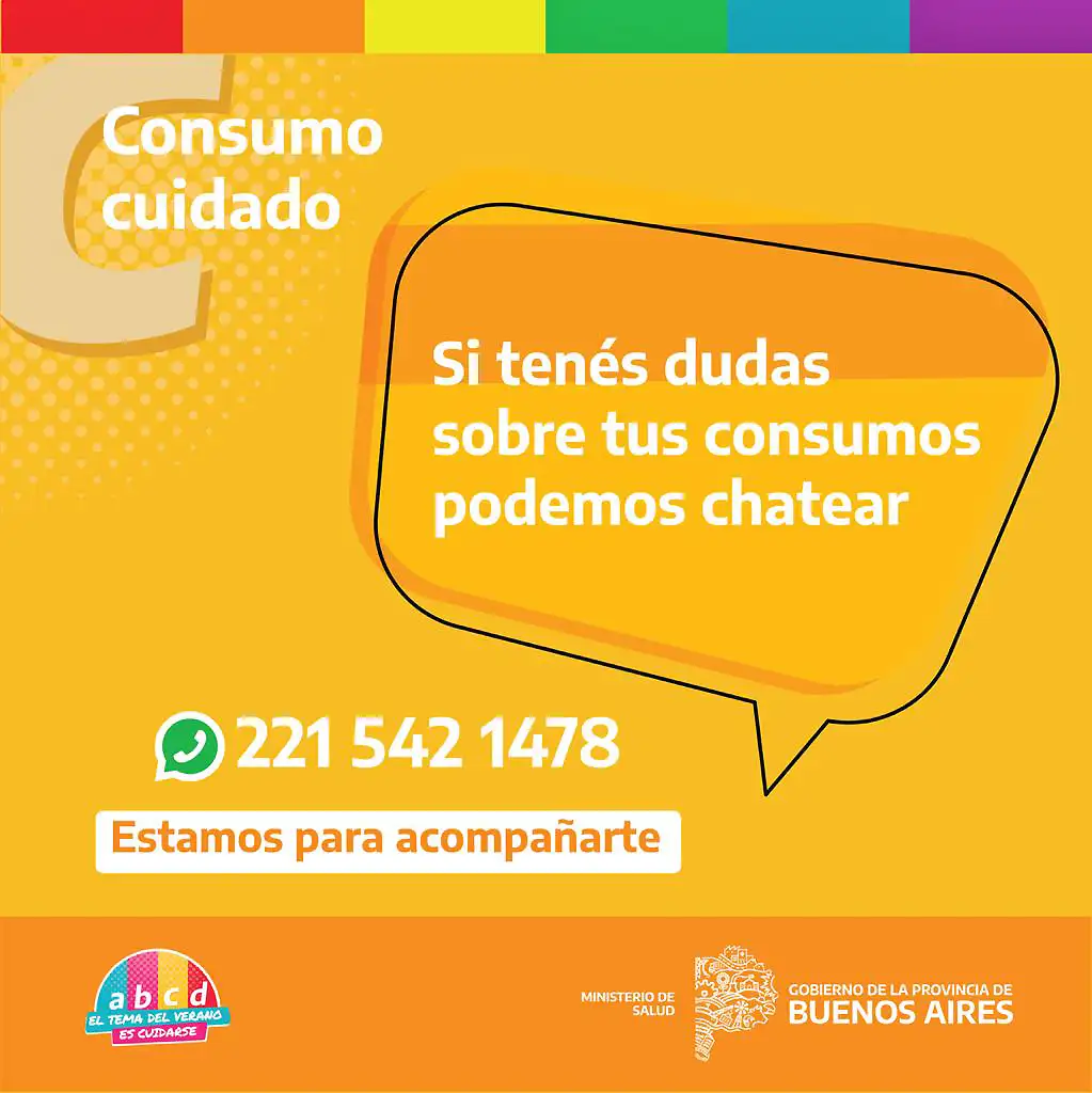El Ministerio de Salud habilitó un chat para  acompañar y prevenir el consumo problemático