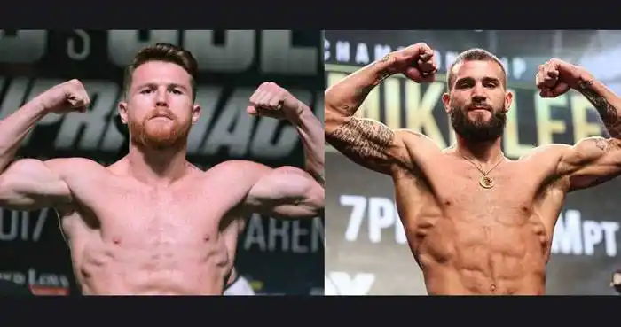 Escándalo en la presentación del combate entre Canelo Álvarez y Caleb Plant