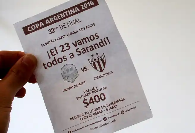 Copa Argentina: Juventud Unida, a un paso de enfrentar a Vélez