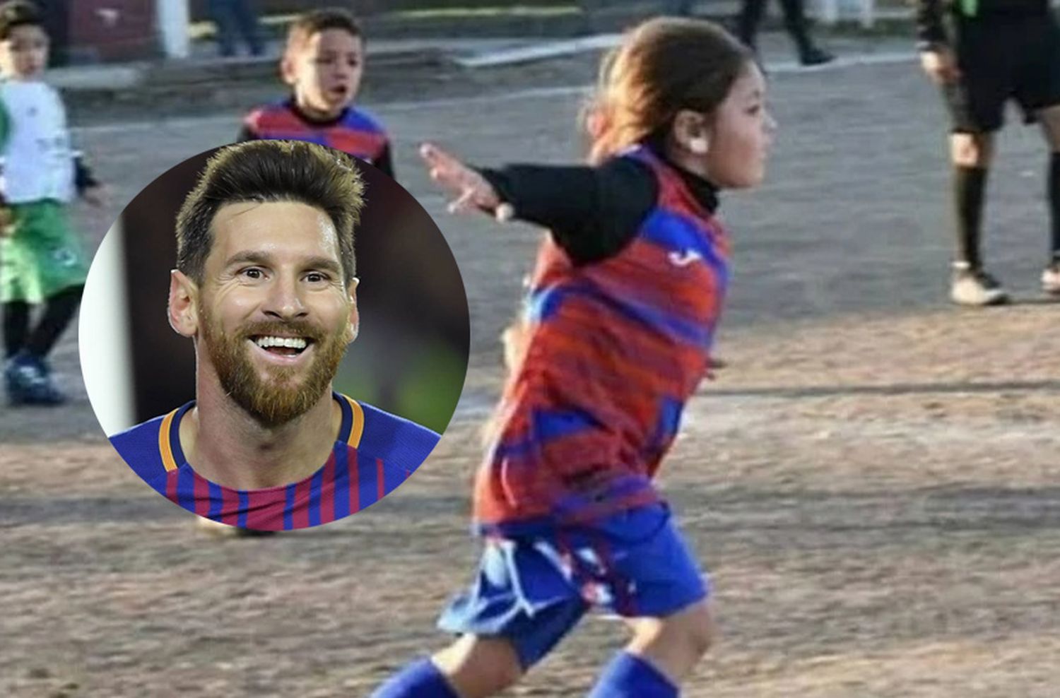 Messi saludó a una nena en las redes que le había dedicado un video haciendo jueguitos