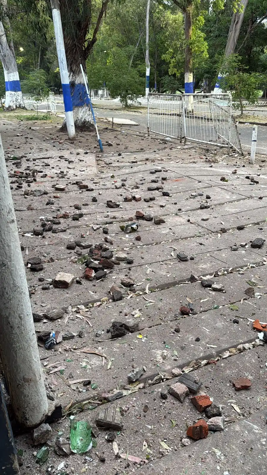 Batalla campal en el Bosque tras la eliminación de Gimnasia por parte de Estudiantes.