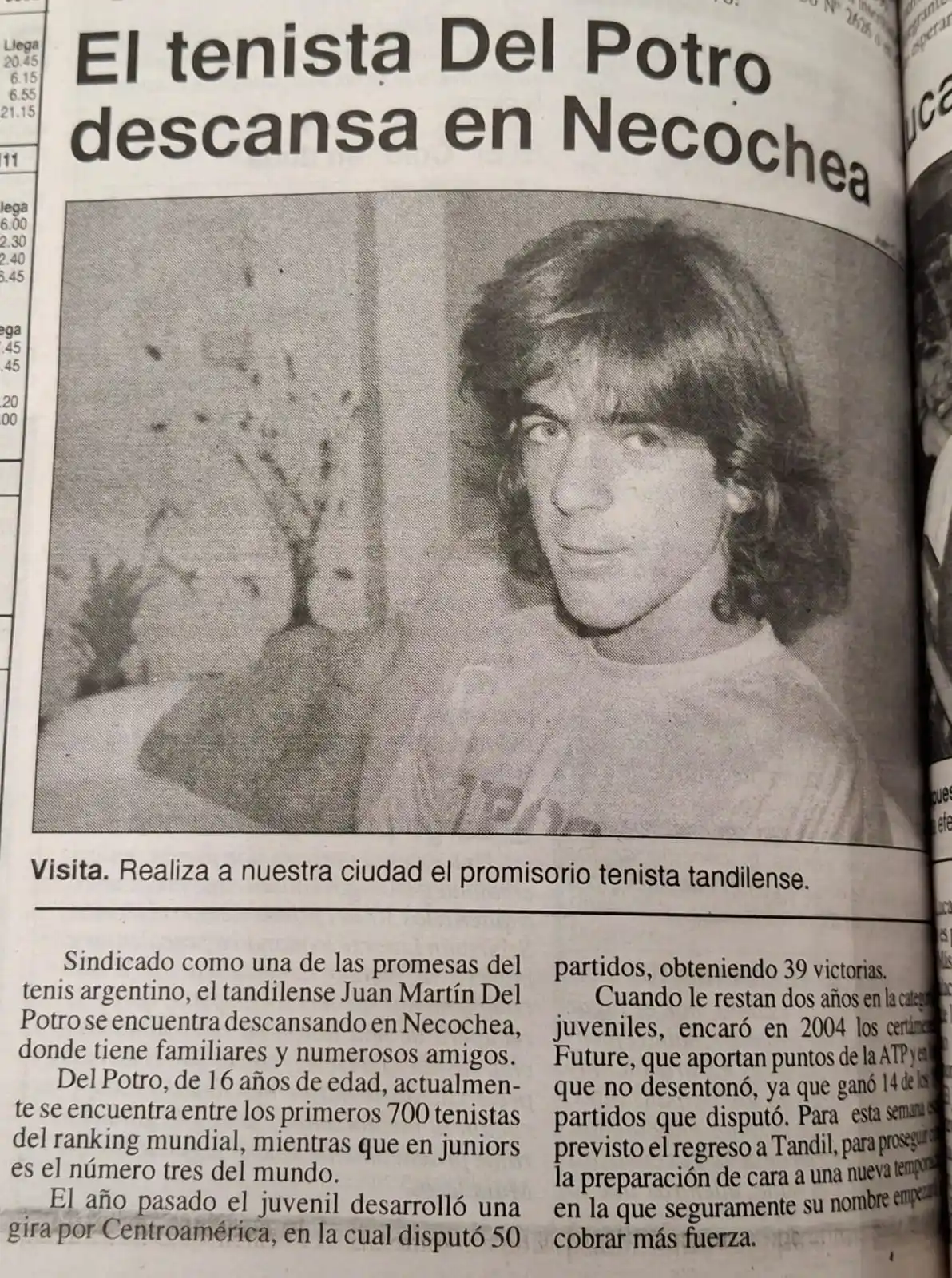 Noticia en el diario