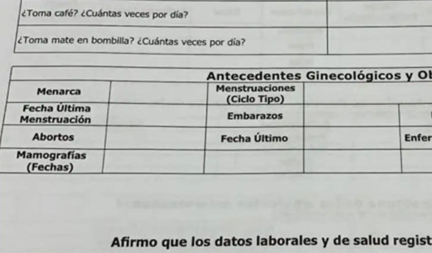 Polémica por insólito formulario para empleadas públicas tucumanas